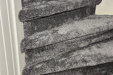 Trap tapijt en verven